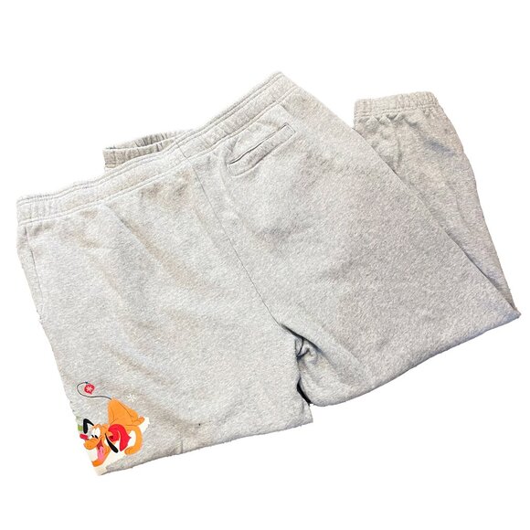 Disney Christmas Sweatpants Grey Fleece , Pluto Chip And Dale -  Multiple Sizes - Picture 5 of 7